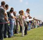 Widownia pokazu maszyn 21-22 Maj Kąkolewo