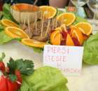 Piersi gęsiei w pomarańczach