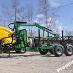 NOWA Przyczepa DO LASU Drewna Samozaładowcza +Łapa