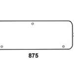 CASE / STEYR - szyba tylna dolna przezroczysta do kabiny: XL