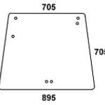 DEUTZ - szyba tylna przezroczysta do kabiny: Agrostar