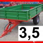 NOWA Przyczepa rolnicza 3,5 tony jednoosiowa TANIO