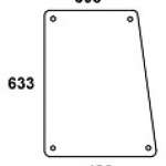 FENDT - szyba boczna prawa/ lewa przezroczysta Farmer.