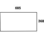 ZETOR - szyba tylna dolna przezroczysta. Seria: UR 2.