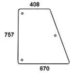 ZETOR - szyba drzwiowa górna przezroczysta. Seria: UR 1