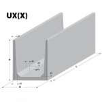 Ściana oporowa typu U (betonowa - z betonu) VB BETON