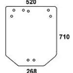 JOHN DEERE - szyba tylna do kabiny LX 042122