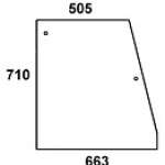 STEYR - szyba boczna przednia zielona, SK I i SK II