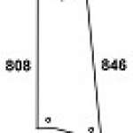 MASSEY FERGUSON - szyba boczna zielona. Seria: MF 3000.