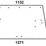 JOHN DEERE szyba tylna zielona do kabiny SG2