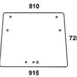 FENDT - szyba przednia przezroczysta Farmer 260P, 270P, 280P.