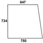 FENDT - szyba boczna P / L przezroczysta