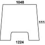 MASSEY FERGUSON - szyba przednia zielona. Seria: MF 3000