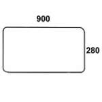 DEUTZ - szyba tylna dolna przezroczysta