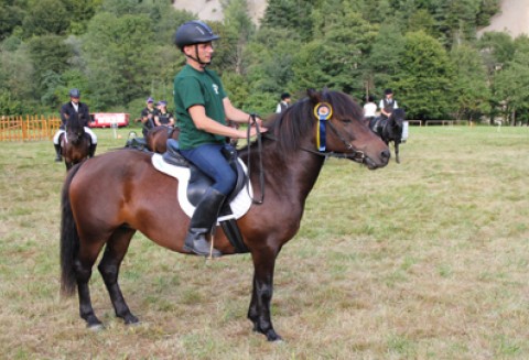 Laureaci konkursów skoków, zaprzęgów parokonnych oraz próby dzielności „ścieżki huculskiej”